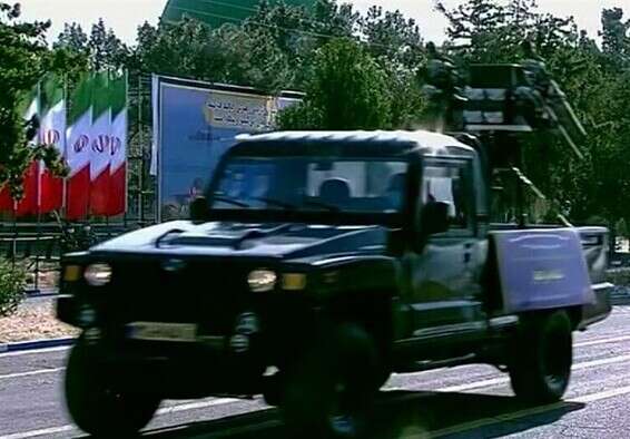 מערכת טילי נ"מ ניידת שהוצגה במצעד בטהרן