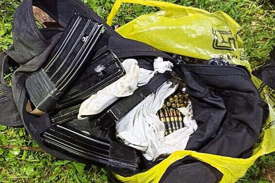 התחמושת שתפסה // צילום: דוברות המשטרה