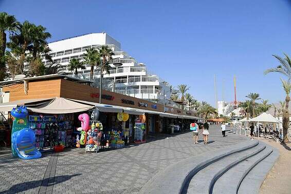הטיילת באילת, בחודש שעבר // צילום: יהודה בן יתח