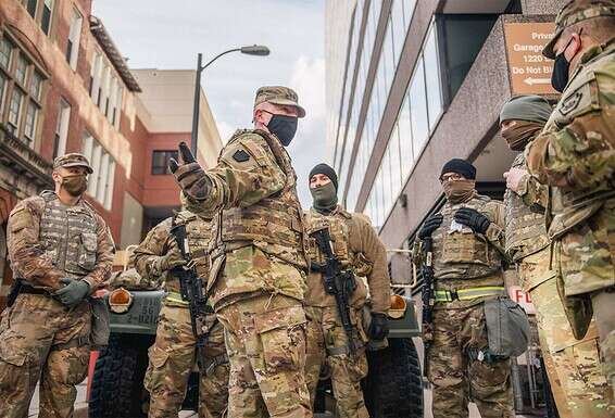 כוחות הביטחון פרוסים בוושינגטון // צילום: אי.אף.פי