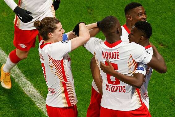 ר.ב לייפציג חוגגת. דרמה לא קטנה בסיום // צילום: אי-פי