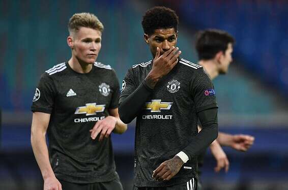 מנצ'סטר יונייטד מנסה לעכל את ההדחה מליגת האלופות // צילום: אי-פי