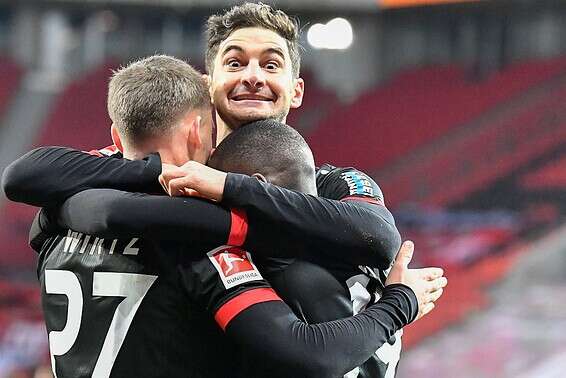 בלברקוזן יכולים לחייך אחרי 4 משחקים // צילום: AFP