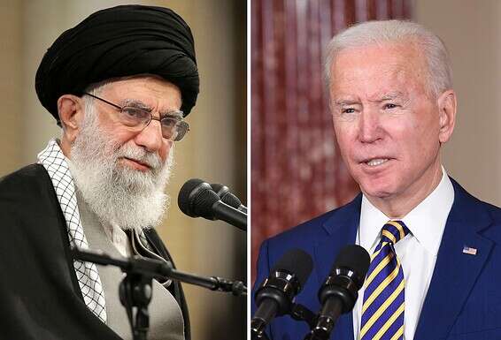 הנשיא ביידן ומנהיגה של איראן, חמינאי // צילום: איי.פי, איי.אף.פי