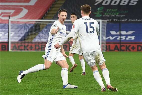 בארנס אחרי שער השוויון של לסטר // צילום: AP