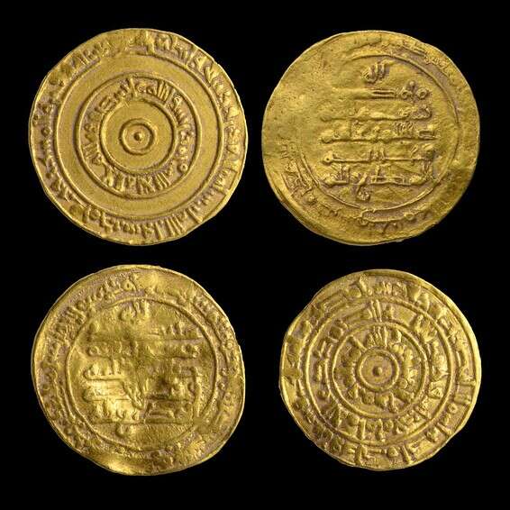 מטבעות הזהב //  צילום: דפנה גזית, רשות העתיקות