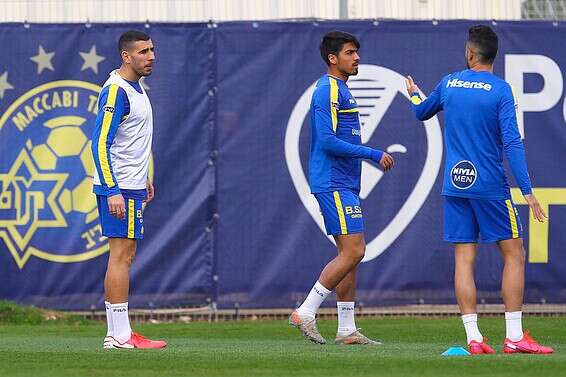 דור פרץ באימון המסכם. ייכלל ברגע האחרון בסגל? // צילום: עמי שומן