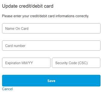 תדרשו להזין פרטי אשראי // צילום: ESET