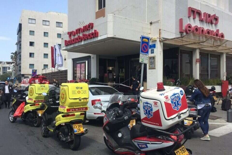 זירת האירוע בתל אביב // צילום: קוקו // זירת האירוע בתל אביב // צילום: קוקו ,