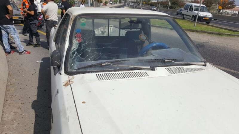 הולך רגל נפצע קשה בחיפה // צילום: דוברות איחוד הצלה