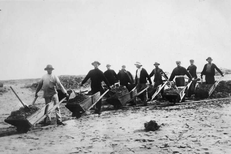 גוף אוטונומי וארכאי. עבודות קק"ל על כביש צמח־טבריה, 1915 // ארכיון קק"ל