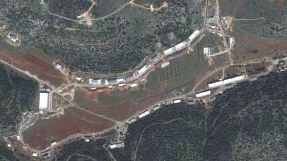 Imagerie satellite de l'Institut de recherche syrien à Masyaf