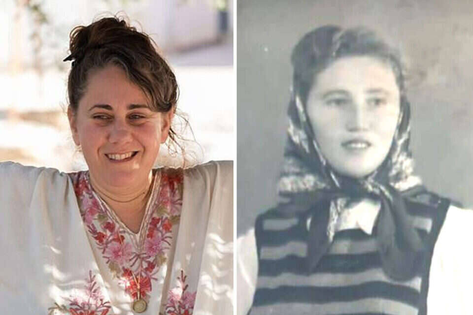דפי קרמר (משמאל) וסבתה רות , שירן כהן שי