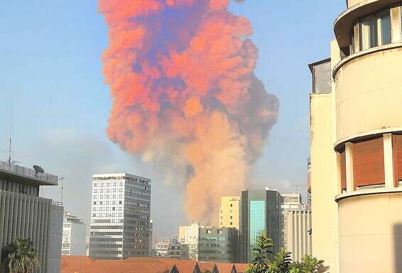 הפיצוץ בנמל ביירות // צילום: אי.אף.פי