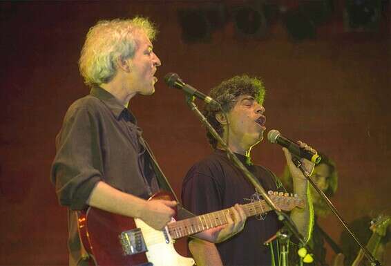 עם שלום חנוך ב־2003. "לא יהיה איחוד של תמוז" // צילום: לע"מ