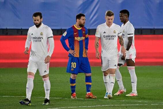 ריאל מדריד חוגגת בקלאסיקו // צילום: רויטרס