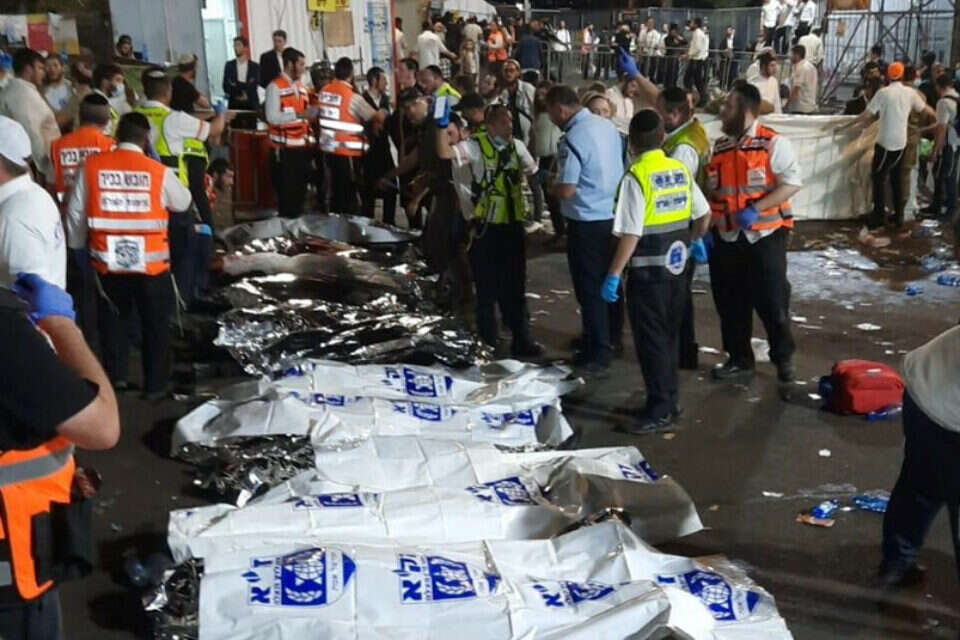 זירת האירוע במירון, הלילה , יהודה פרץ