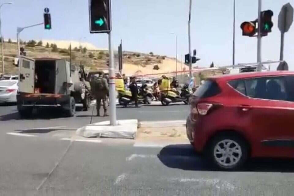 זירת הפיגוע ,