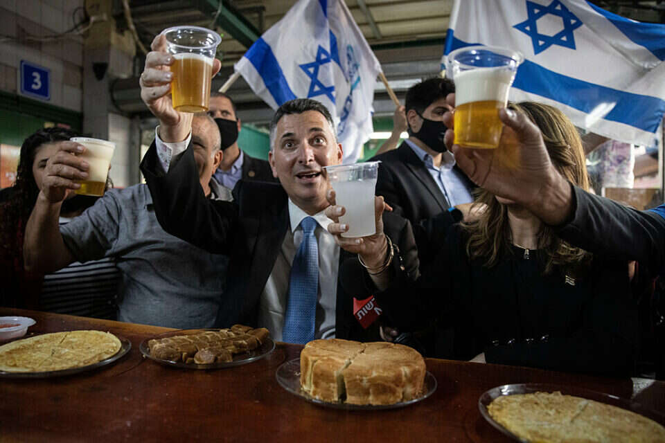 גדעון סער בשוק מחנה יהודה , 