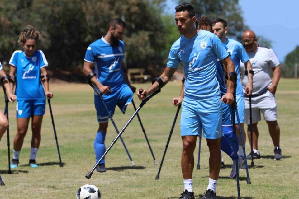 ערן זהבי באימון המרגש, היום , באדיבות ההתאחדות לכדורגל