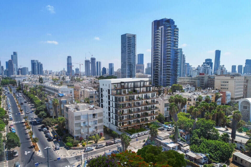 בן סרוק. בניין בוטיק במקום מבנים משנות ה-50', ארכיון , הדמיה: Evolve Media