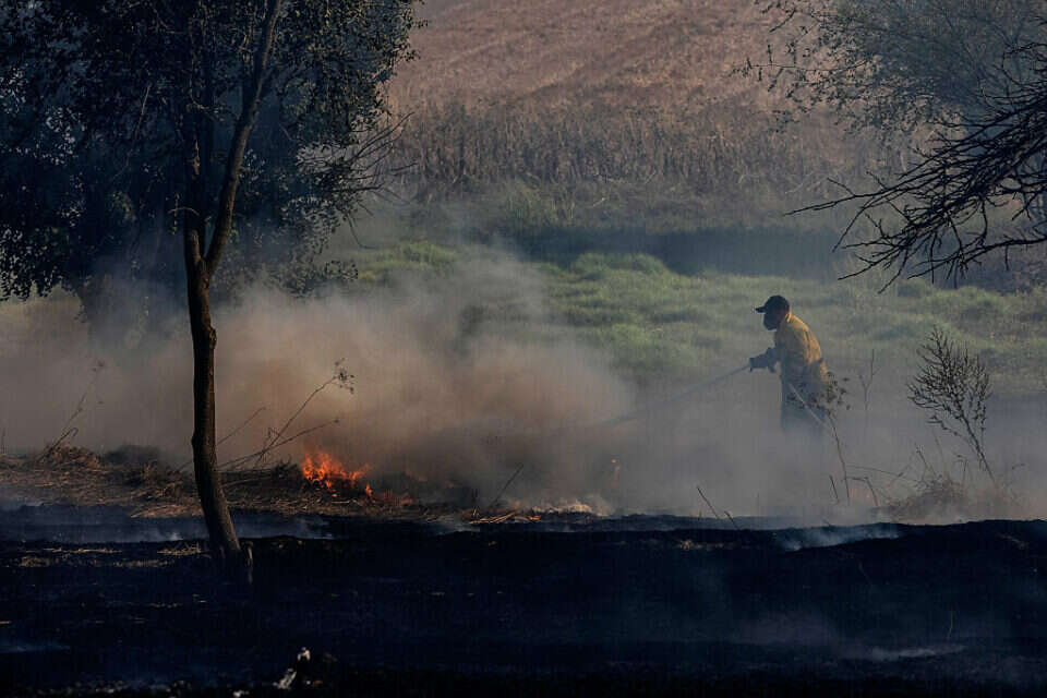 שריפה בעוטף עזה (ארכיון) , ללא קרדיט