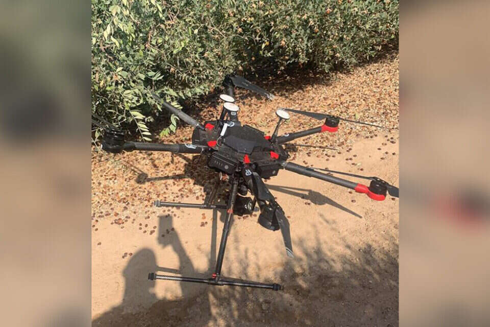 הרחפן שהופל // צילום: דובר צה"ל ,