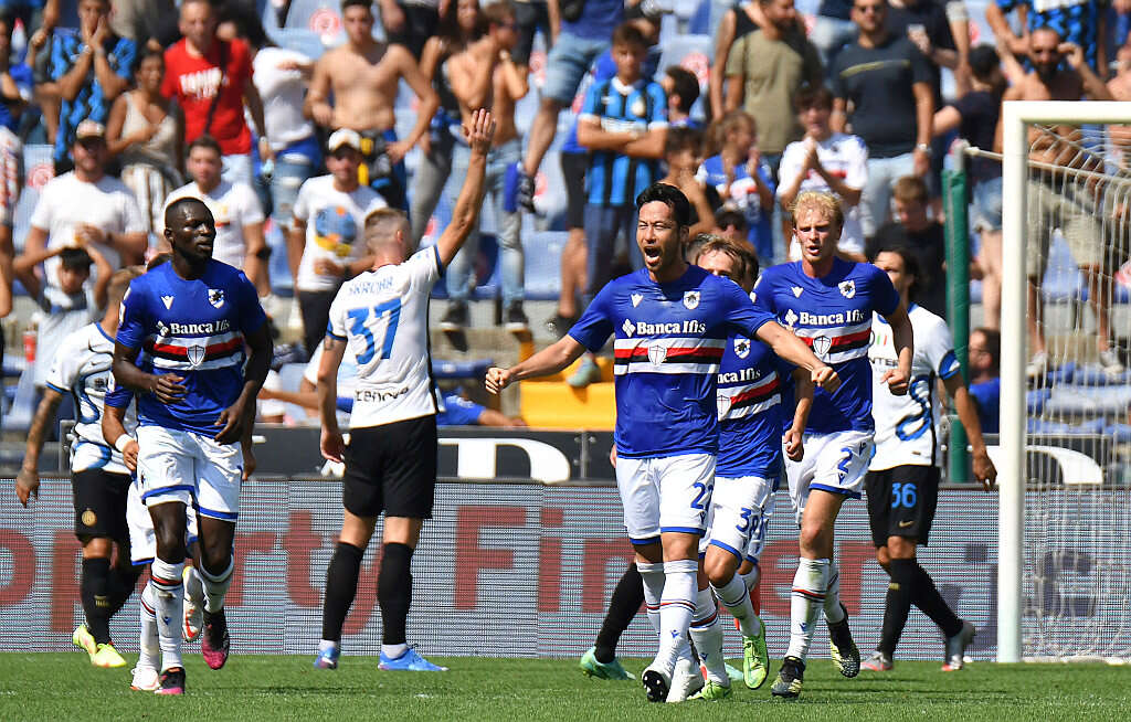 לא מושלמת: רק 2:2 לאינטר מול סמפדוריה