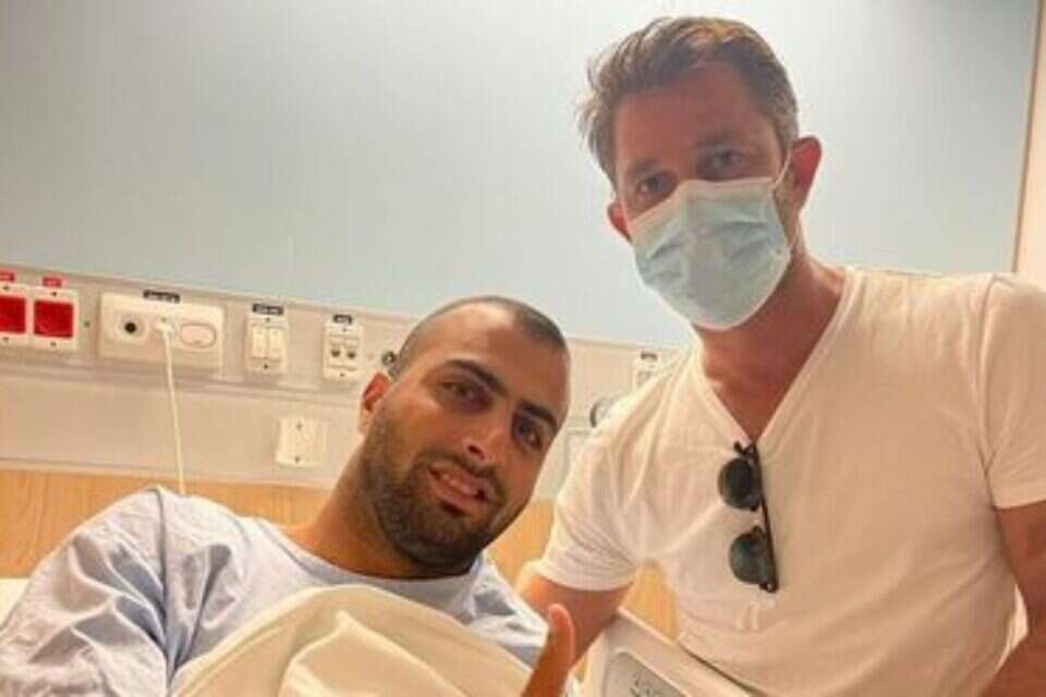 בתמונה: לואי טאהא ורובי רגב , הפועל חיפה