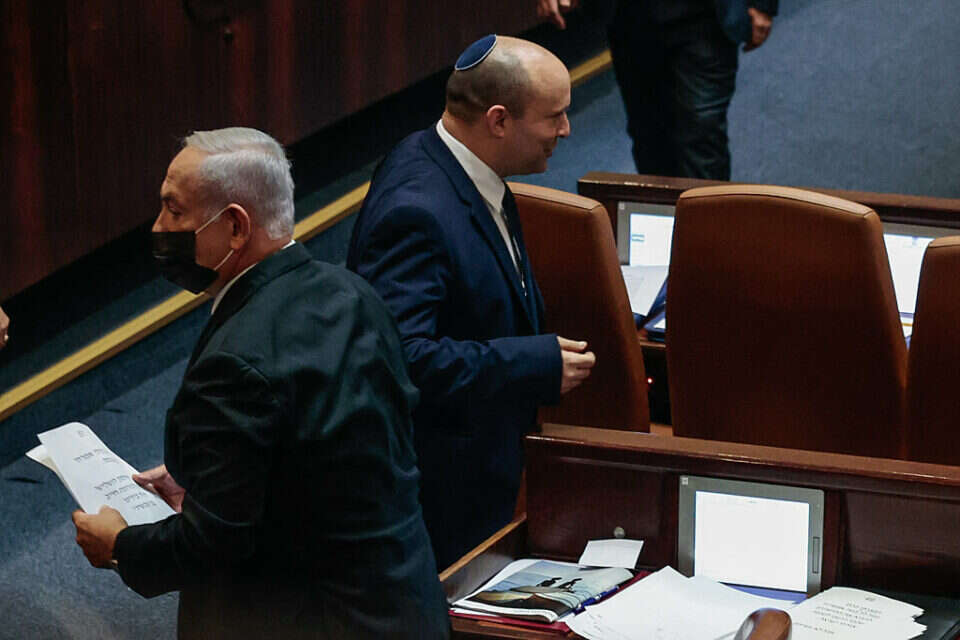 בנט ונתניהו בכנסת. , אורן בן חקון