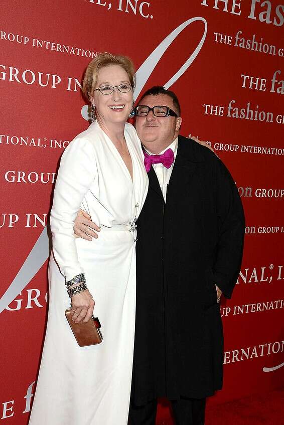 עם מריל סטריפ // צילום: AFP