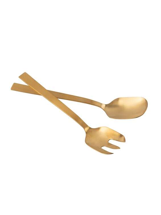 סט כפות הגשה בצבע זהב, FOX HOME //צילום: טל טרי