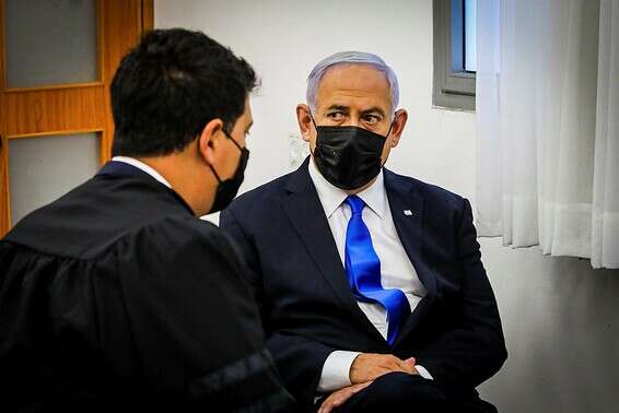 רה"מ נתניהו בבית המשפט, היום // צילום: אורן בן חקון