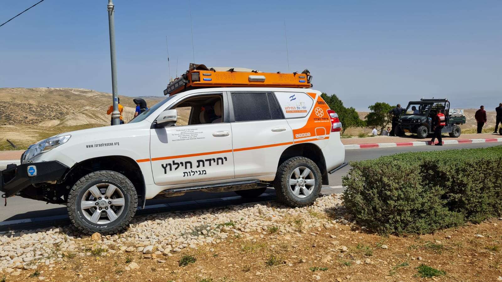 יחידת החילוץ בנחל פרת // צילום: איחוד והצלה // יחידת החילוץ בנחל פרת ,