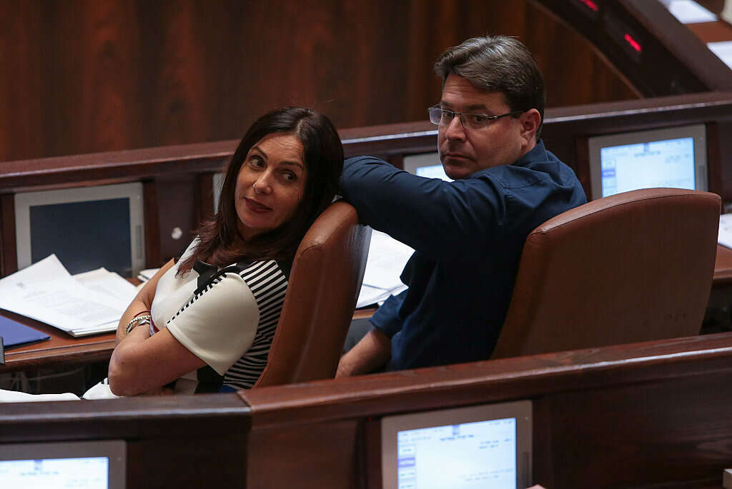 השר אקוניס והשרה רגב // צילום ארכיון: אורן בן חקון // השר אקוניס והשרה רגב (ארכיון) ,