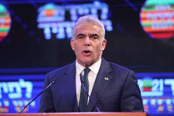 זוכה רק לחצי מהתמיכה שמקבל נתניהו. יאיר לפיד / צילום: גדעון מרקוביץ'