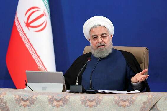 נשיא איראן רוחאני, בטהרן, בשנה שעברה // צילום: אי.פי.איי.