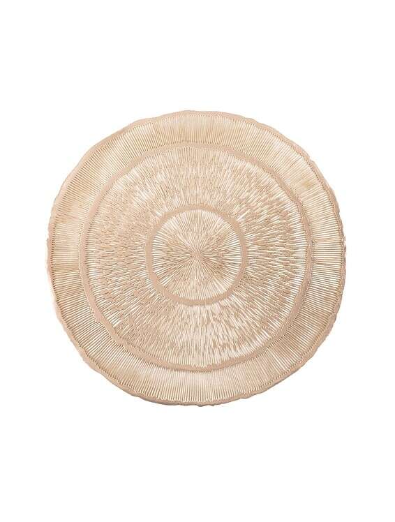 פלייסמט מוזהב מעוגל, FOX HOME //צילום: טל טרי