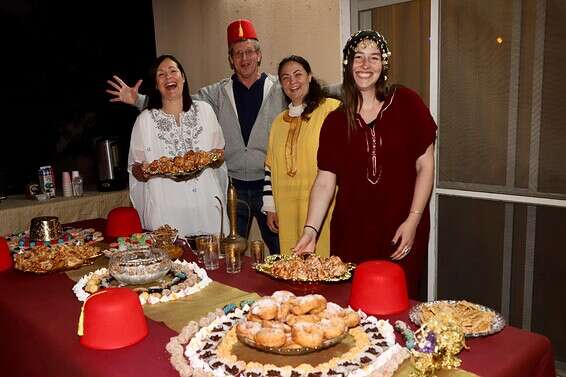 מימונה אצל משפחת שגיא בישוב עדי // צילום: הרצי שפירא