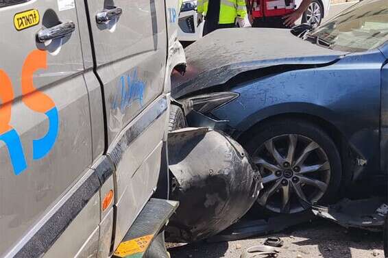 זירת התאונה // צילום: כיבוי והצלה