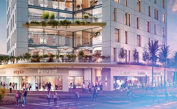 מגדל התחנה של החברות גשם למשתכן ודיוטי // הדמיה: סטודיו לומו