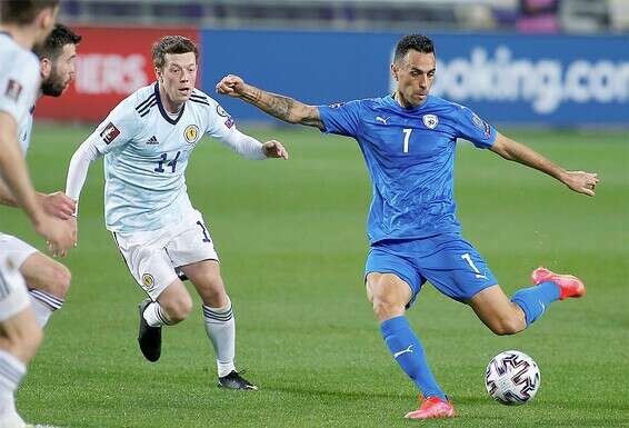 "להגיד 'אכזבה גדולה' שלא ניצחנו? בארבעת המפגשים האחרונים שלנו עם סקוטלנד הם לא הצליחו לנצח". במשחק מול סקוטלנד בישראל לפני שבועיים // צילום :אלן שיבר