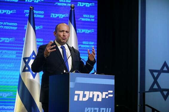 יו"ר ימינה, ח"כ נפתלי בנט, בערב הבחירות, לפני כשבועיים // צילום: יוסי זליגר