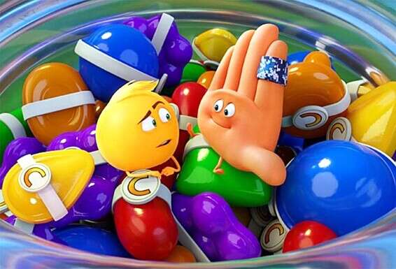 פירוט מרחב הדימויים של אדם. מתוך "אמוג'י: הסרט"