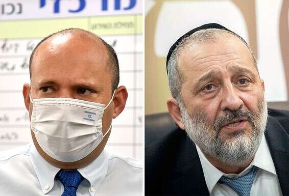 השר דרעי וח"כ בנט // צילום: יוסי זליגר, אורן בן חקון