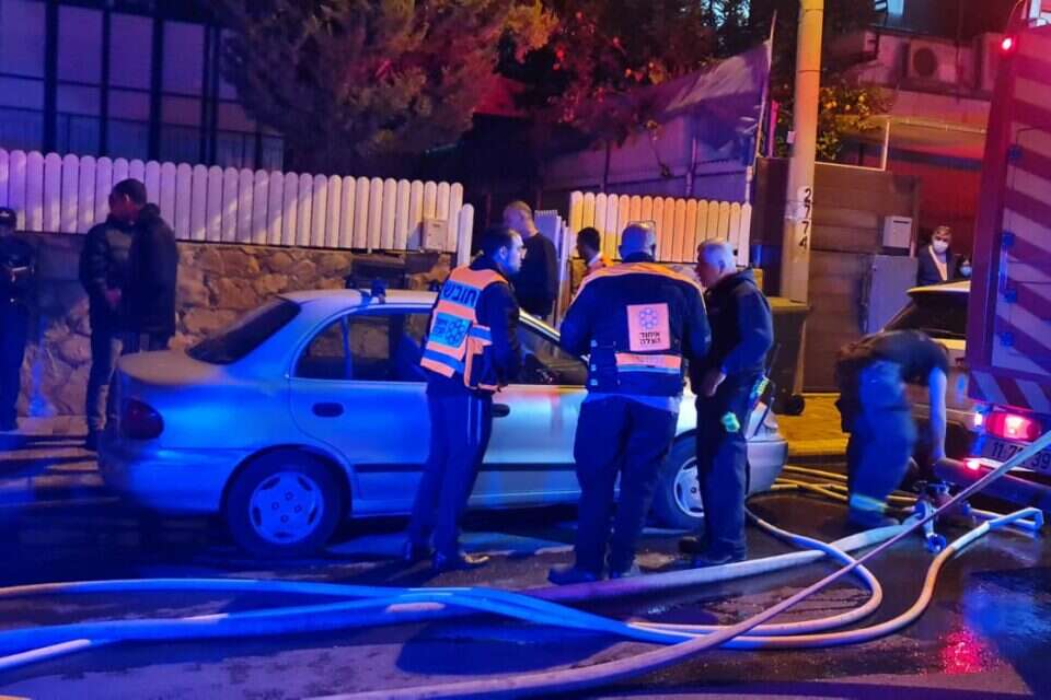 זירת השריפה בפתח תקווה , דוברות כבאות