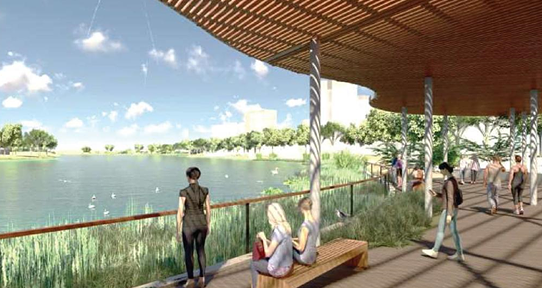 פארק ההייטק בשכונת עיר היין. // הדמיה: אלי ארמון