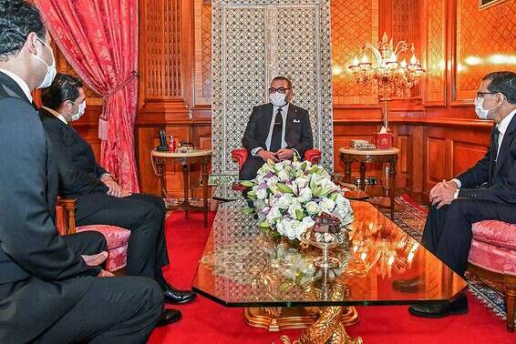 מלך מרוקו (במרכז) // צילום: אי.אף.פי