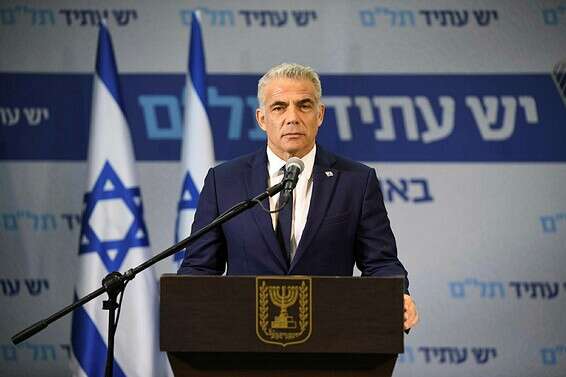 ינסה לקחת מצביעים של כחול לבן. יאיר לפיד // צילום: אלעד גוטמן