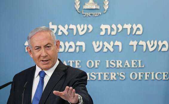 ראש הממשלה בנימין נתניהו במסיבת עיתונאים בירושלים, באוגוסט // צילום: איי.פי. // ראש הממשלה בנימין נתניהו במסיבת עיתונאים בירושלים, באוגוסט ,